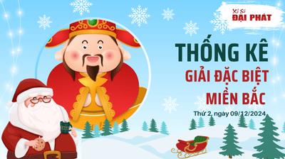 Thống Kê Giải Đặc Biệt Miền Bắc Hôm Nay Thứ 2 Ngày 09/12/2024