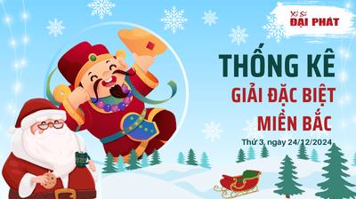 Thống Kê Giải Đặc Biệt Miền Bắc Hôm Nay Thứ 3 Ngày 24/12/2024