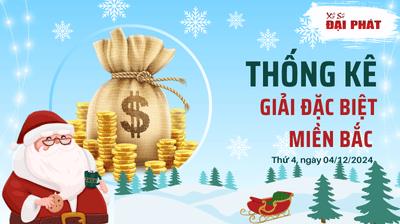Thống Kê Giải Đặc Biệt Miền Bắc Hôm Nay Thứ 4 Ngày 04/12/2024