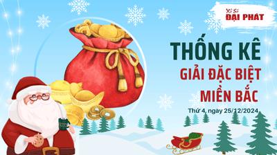 Thống Kê Giải Đặc Biệt Miền Bắc Hôm Nay Thứ 4 Ngày 25/12/2024