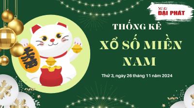 Thống Kê Xổ Số Miền Nam 26/11/2024 - Thống Kê XSMN Thứ 3