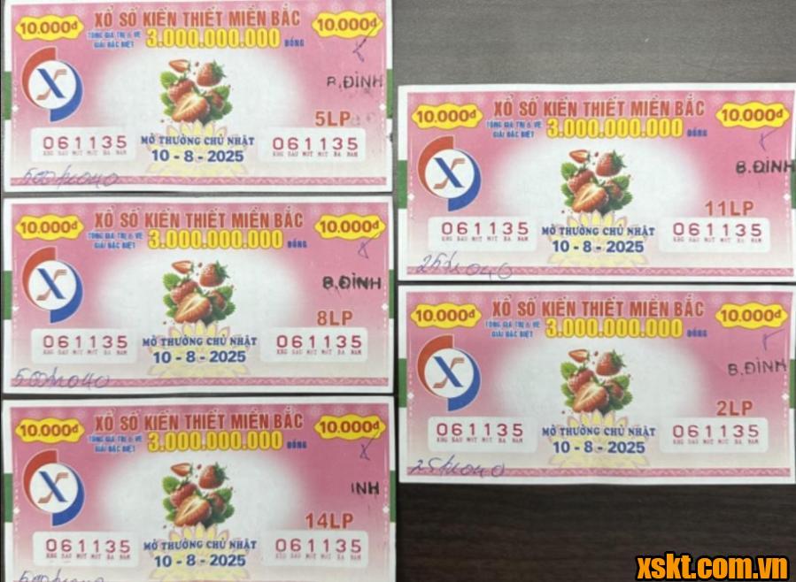 XSMB: Khách hàng ở Ba Đình Hà Nội trúng 1,5 tỷ đồng kỳ quay ngày 10/8/2025