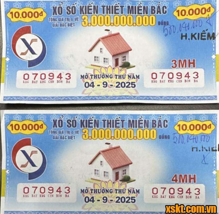 XSMB: Khách hàng ở Đống Đa Hà Nội trúng 1,5 tỷ đồng kỳ quay ngày 4/9/2025