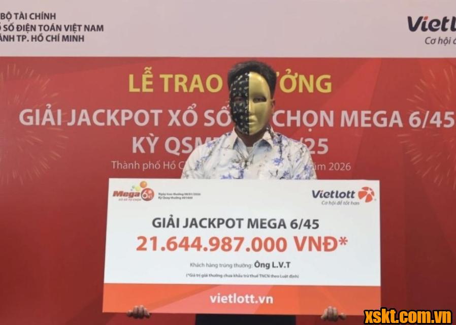 Vietlott: Một nhân viên văn phòng tại TP.HCM trúng Jackpot 21 tỷ đồng 