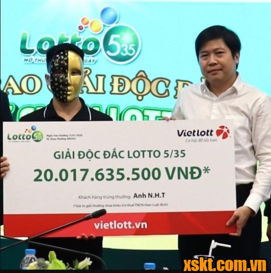 XS Lotto 5/35: Nam thành niên đến từ Cao Bằng trúng độc đắc 20 tỷ đồng