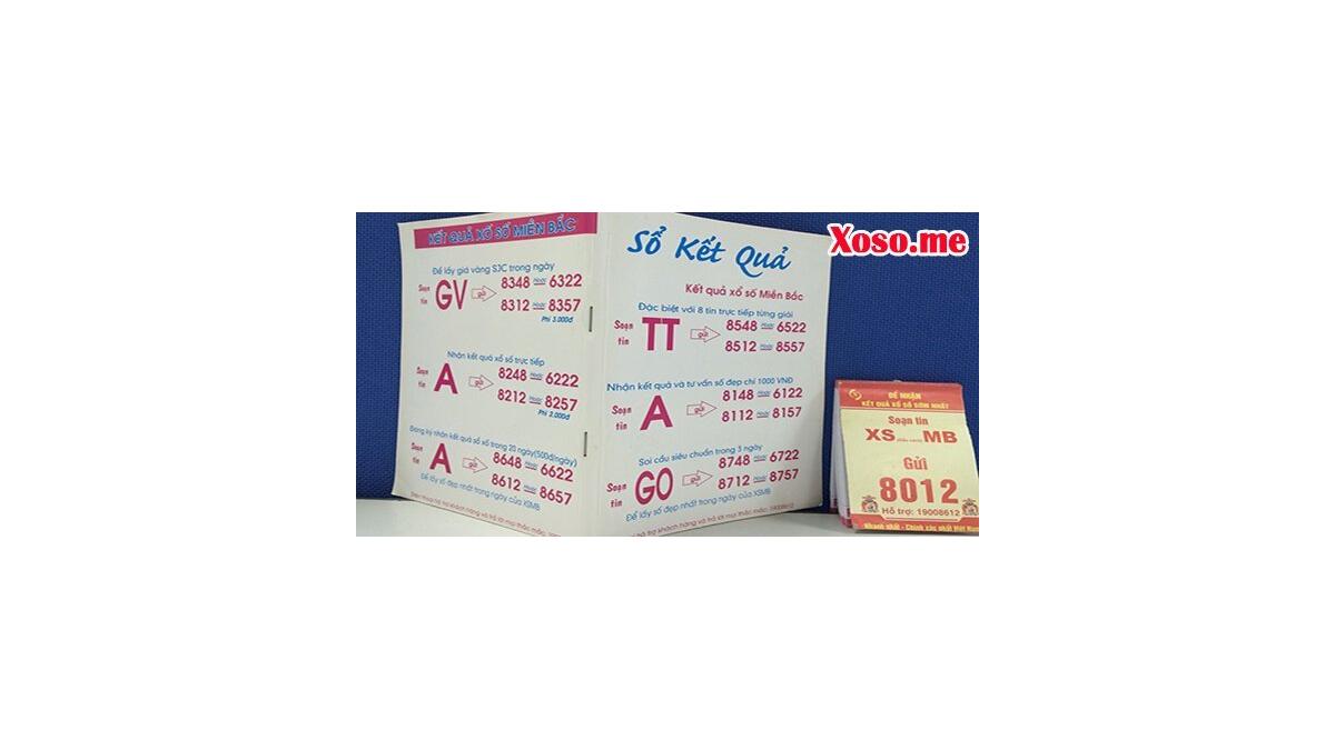 Bán sổ ghi kết quả xổ số lô đề bộ đầy đủ chuẩn nhất